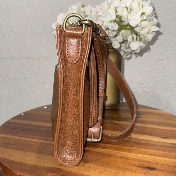 FRYE Charlene Embroidered Crossbody Bag in Cognac - Picture 6 of 12